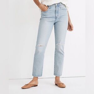 Madewell The High-Rise Slim Crop Boyjean Light Dumas Wash Size 24